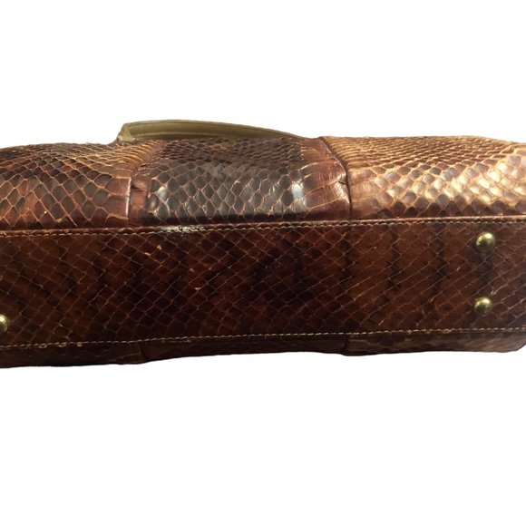 Beautiful vintage mini bowling bag in a real snake, 50 old and More,  vintage. - Picture 6 of 9